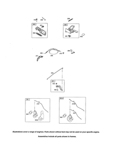 Brake Diagram and Parts List for 121S00 0005-2415 Briggs and Stratton Engine